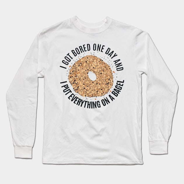 Everything on a Bagel Long Sleeve T-Shirt by GonkSquadron